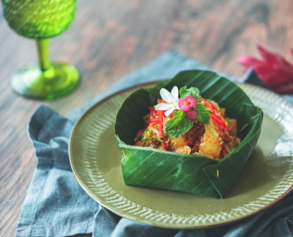 Recette : Salade thaï aux crevettes et cacahuètes