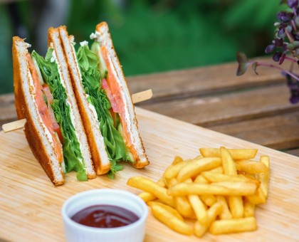 Croque-monsieur au saumon