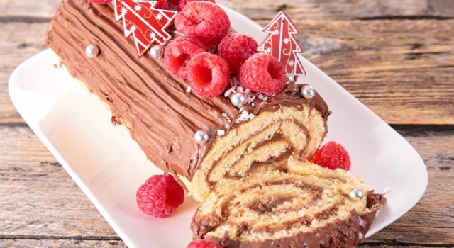 Bûche de noël au chocolat
