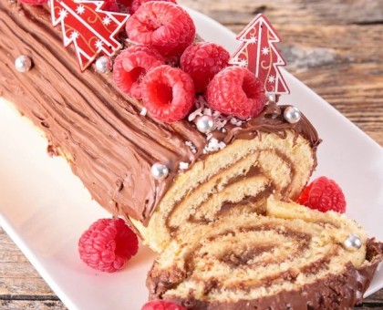 Bûche de noël au chocolat