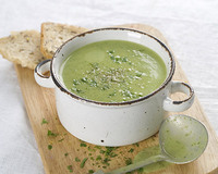 Soupe de courgettes à la menthe