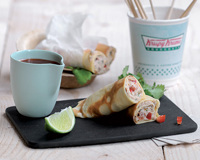 Wrap au thon à la coriandre