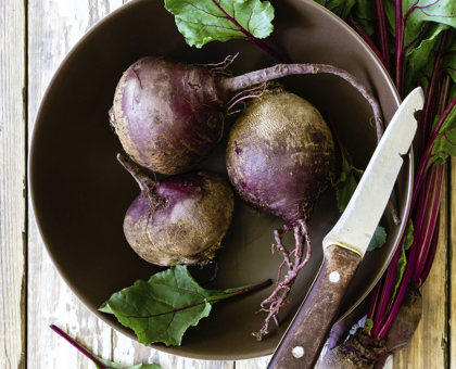 Tarte fine à la betterave et au roquefort