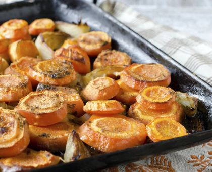 Carottes douces au four
