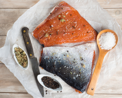 Saumon mariné