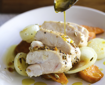 Emincés de poulet aux saveurs exotiques