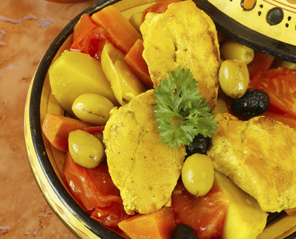 Tajine de poulet aux navets