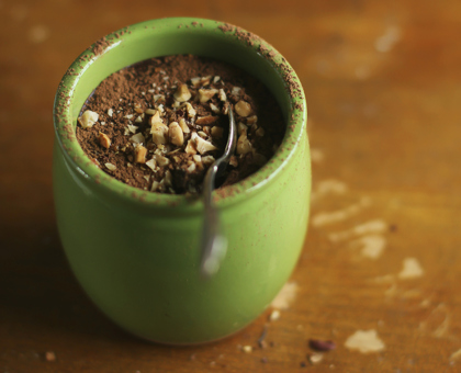 Chocolat chaud gourmand aux noisettes