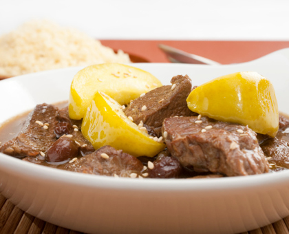 Tajine d'agneau aux coings
