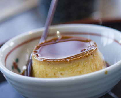 Petits flans au miel