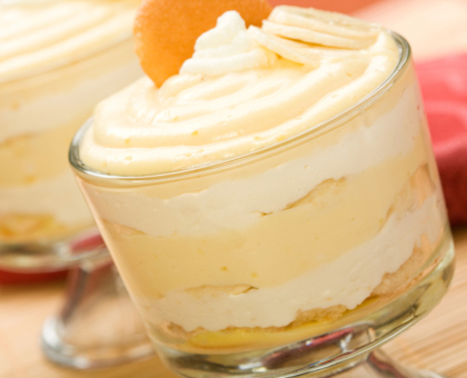 Dessert glacé à la pomme