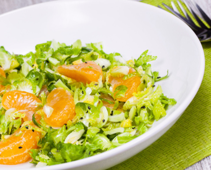 Salade composée à l'orange et à l'avocat