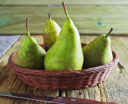 La poire, riche en fibres et antioxydants