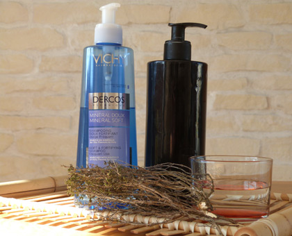 DIY : Shampoing au thym pour cheveux gras