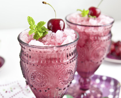 Granité de cerise facile
