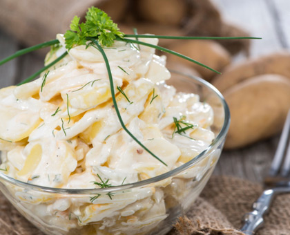 Salade de pommes de terre aux herbes