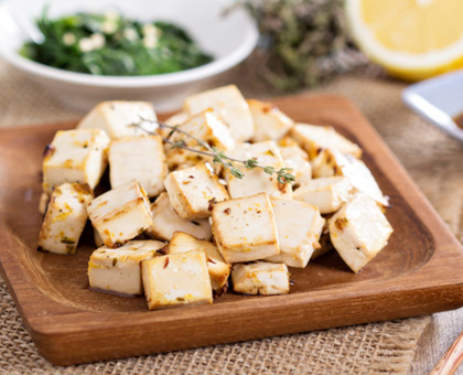 Toasts de tofu grillé