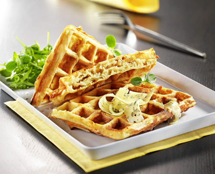 Gaufres de pommes de terre à la Fourme de Montbrison