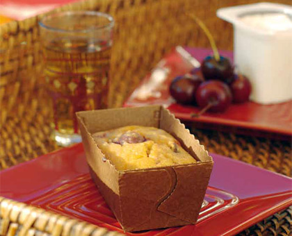 Petits cakes aux 3 cerises (sans gluten, ni caséine de lait)