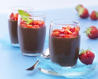 Panna Cotta Fraise-Chocolat