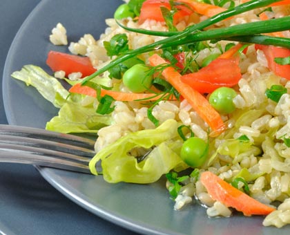 Risotto aux légumes printaniers