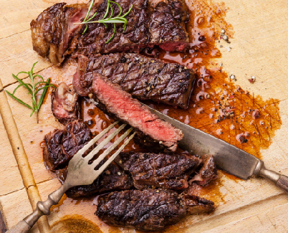 Côte de bœuf au beaujolais
