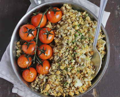 Crumble fenouil et tomate
