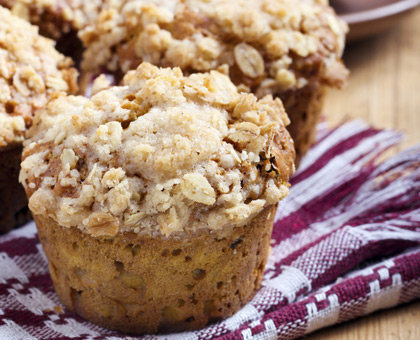 Muffins à l’avoine et à la cannelle