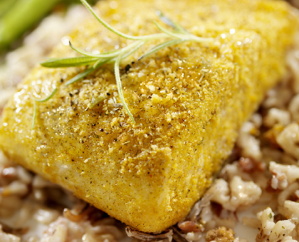 Cabillaud rôti à la moutarde