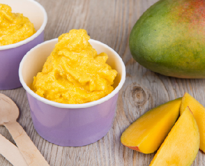 Gratin de mangue et orange