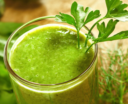 Cocktail vert drainant