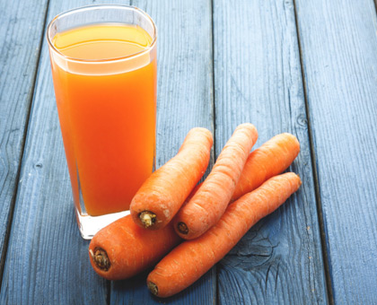 Jus de carotte détox