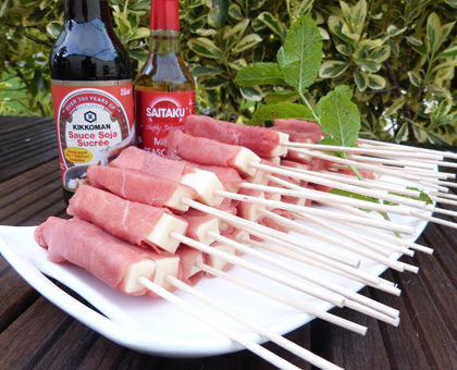 Brochettes bœuf - fromage