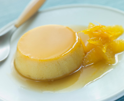 Flans à la mandarine et au gingembre