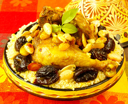 Tajine de lapin aux fruits secs