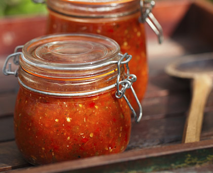 Confiture de tomates rouges