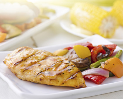 Blancs de poulet caramélisés au sirop d’érable