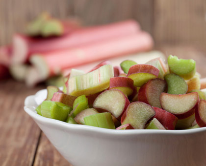 Infusion contre les aphtes à la rhubarbe