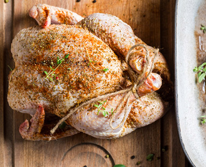 Poulet rôti aux herbes