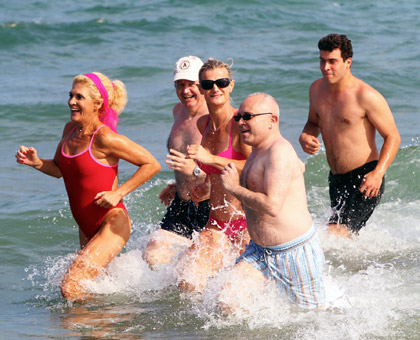 Courir dans la mer pour une séance de jogging, c'est deux fois plus efficace !