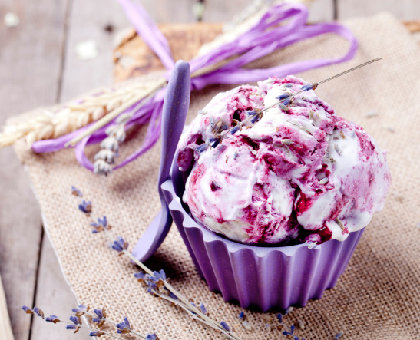 Glace à la lavande et au miel