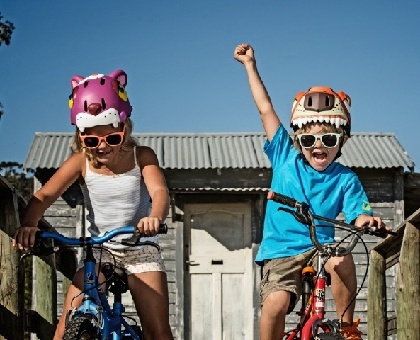 Des casques rigolos pour faire du roller ou du vélo !