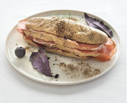 Terrine de foie gras au jambon Consorcioserrano