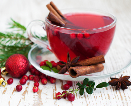 Grog épicé à la canneberge