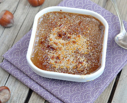 Crème brûlée à la boisson Chocolat Noisette & éclats d’orange