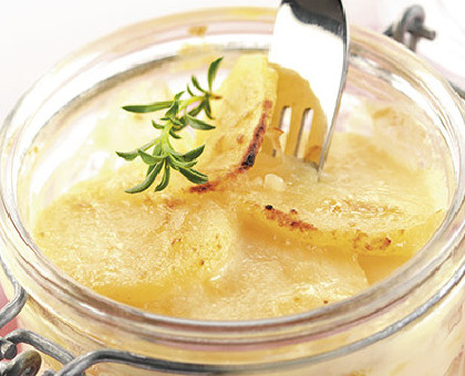 Émincé de volaille et gratin de pommes de terre Savoyard