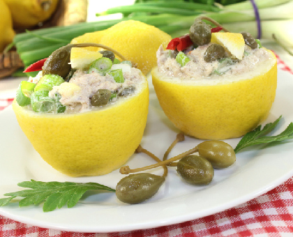 Citrons farcis au thon