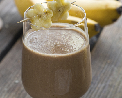 Milk shake chocolat banane