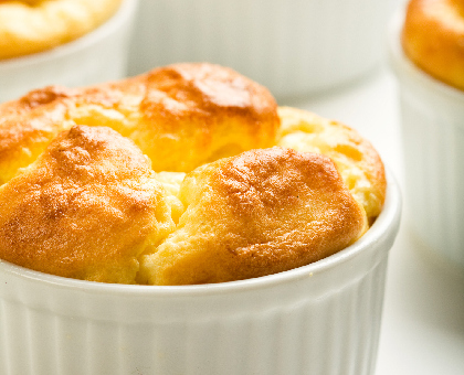 Soufflé au fromage de chèvre