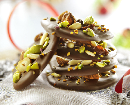 Petits palets gourmands au chocolat et aux fruits secs